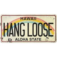 【YF】♗  Hawaiian License Plate - Car Souvenir inch