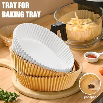 Airfryer Baking Paper Oil-Proof And Oil-Absorbing Air Fryer Disposable  Baking Paper Liner For Barbecue Plate Round Oven Pan Pad