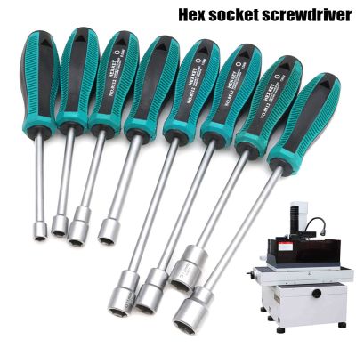 ❁☬ Metal Socket Driver Wrench Screwdriver Hex Nut Key Nutdriver Hand Tools Parafusadeira 3-14mm Professional Hand Tools инструменты