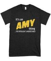 ผ้าฝ้าย 100%เป็น Amy Thing. 99 Cool ชื่อ Shirthellip คลาสสิก Guys Unisex Tee กราฟิกยอดนิยม Unisex เยาวชนสีดำ (1)【s-5xl