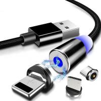 RIXINNY หัวสายเคเบิลสาย USB แบบเร็วหัวอะแดปเตอร์สายชาร์จไมโคร USB เปียถักไนล่อน USB Type C แบบกลม Ic Plug ที่ชาร์จ Ic ยูเอสบีสายเคเบิลข้อมูล Ic USB