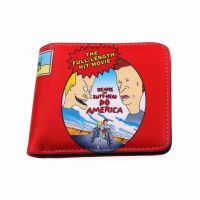 Beavis Butt-head America wallet short hand takes B&amp;B coco film movie purse designer coin purse zipper Wallets