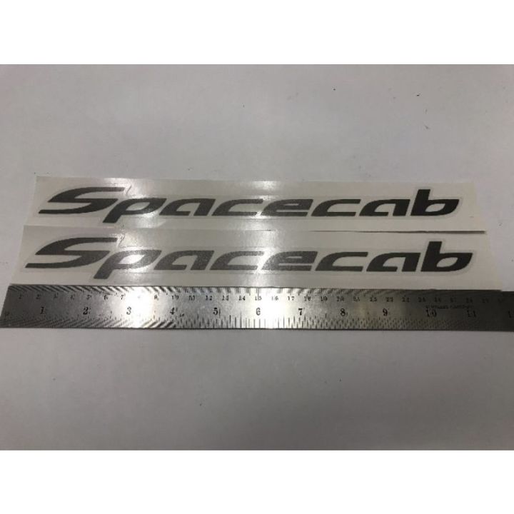 สติ๊กเกอร์แบบดั้งเดิมรถ-สำหรับ-isuzu-dmax-all-new-คำว่า-spacecab-ติดรถ-แต่งรถ-sticker-อีซูซุ-ดีแม๊กซ์-สวย-งานดี-หายาก-เทาเข้ม-เทาอ่อน