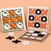 1 ชุดเกม Tic-Tac-Toe ไม้ 2 ผู้เล่น Clear Lines OX เกมหมากรุก Burr-ฟรี reusable ทนทานเกมหมากรุกสำหรับการพัฒนาสมอง-hjgtfjytuert