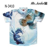 ?ส่งฟรี?เสื้อเชิ้ตชาย Mr-Junko งานต่อลาย ผ้านิ่มใส่สบายไม่ร้อน N-3410