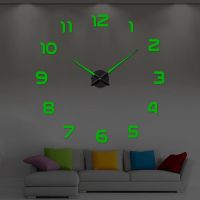 ❍✼ Large Digital Wall Clock Living Room 3d Large Luminous Wall Clock - 3d Large Wall - Aliexpress