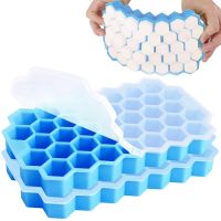 Cube Maker Silicones Ice Mould Honeycomb Ice Cube Tray Magnum Silicone Mold Forms Food Grade Mold for Whiskey Cocktail