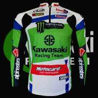 เสื้อโมโตจีพี MotoGP Kawasaki Racing เสื้อแขนยาวบิ๊กไบค์ คาวาซากิ เรสซิ่ง #WB0001 รุ่น โจนาทาน รี#1 ไซส์ S-3XL