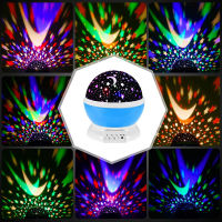 ZK50 LED Projector Star Moon Nights Baby Night Lights Moon 360 Degree Rotation 8 Color Changing Romantic Night Lighting Lamp