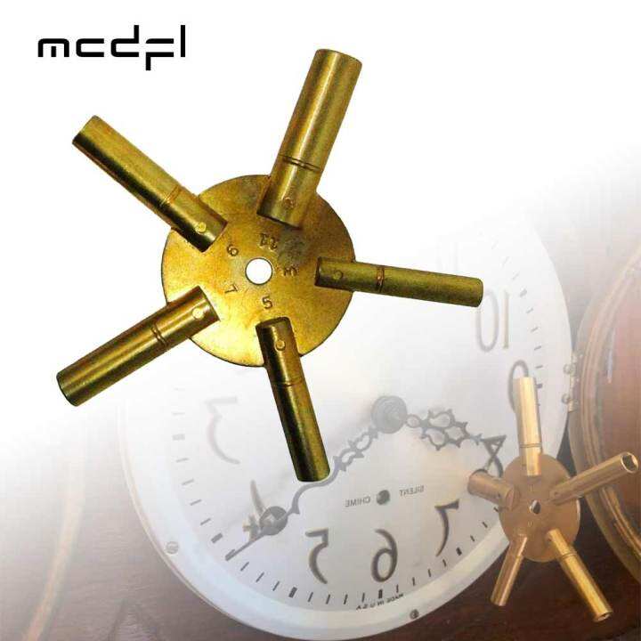 MCDFL ODD Brass Universal Clock Key for Winding Clocks Grandfather