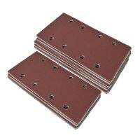 10PCS 93x185 Mm 8-hole Rectangular Flocked Sandpaper for Wood Polishing Tools