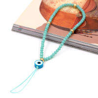 ใหม่แฟชั่นเครื่องประดับศัพท์โซ่อุปกรณ์เสริมคริสตัลที่มีสีสัน Evil Eye Charm lanyard STRAP