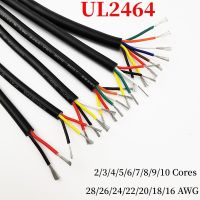 1M UL2464 Sheathed Wire Cable 28 26 24 22 20 18 16AWG Copper Signal Cable 2 3 4 5 6 7 8 9 10 Cores Electronic Audio Wire Wires Leads Adapters