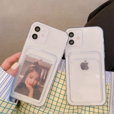 【NEW Popular】เคสโทรศัพท์สำหรับ iPhone 11 12 13 Mini Case สำหรับ Iphone 11 Pro X XS Max XR 7 8 Plus SE Case Cover Soft ซิลิโคนกระเป๋าสตางค์ผู้ถือบัตร