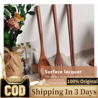 【Lucky】Wooden Flatware Set 8.8 "ตะเกียบช้อนส้อม Flatware Tableware ชุดช้อนส้อม Travel Utensils Tied Line Reusable Flatware สำหรับตั้งแคมป์ปิกนิกหรือที่บ้าน (3ชิ้น)