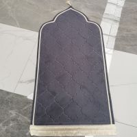 【SALES】 Non-slip Soft Portable Travel Prayer Rug Worship Kneel Embossing Floor Carpets Prayer Mat for Muslim Ramadan Flannel Carpet