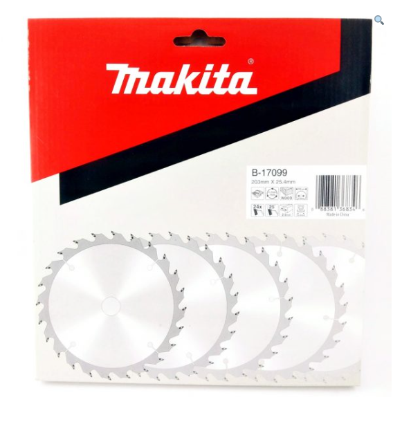 makita-accessories-saw-blade-for-wood-size-203-mm-25-4-mm-24t-part-no-b-17099-ใบเลื่อยวงเดือน-ตัดไม้-ขนาด-8-นิ้ว-รู-25-4-มิล-จำนวนฟัน-24-ฟัน-ยี่ห้อ-มากีต้า