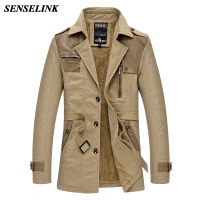 2021 New Autumn Winter Khaki Jacket Men Warm Cashmere Casual Fleece Windbreaker Men Korean Overcoat Fleece Jacket Men