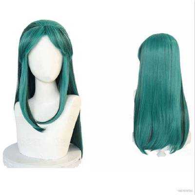 วิกผมสังเคราะห์ Urusei Yatsura Colorfu ทนความร้อน สีเขียว สําหรับแต่งคอสเพลย์