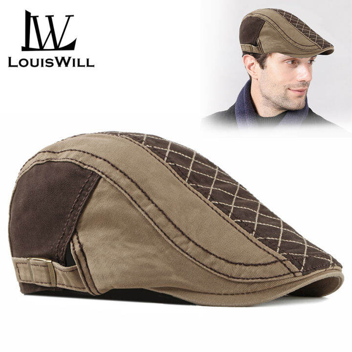 LouisWill Men Berets Hats Cotton Berets Caps Summer Berets Outdoor