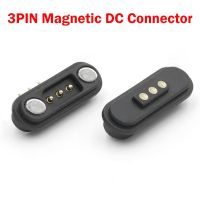 ✼✺ 5PCS 2A 12V Waterproof Magnetic PogoPin Connector 3Pin Male Female 2.8 MM Spring Loaded High Current 3P DC Power Socket