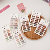 ✣ஐ [6 Packs] The New Of The Frosted Transparent Small Size Bangs Hair Catches Cute All-Match Sweet Girl Heart Catch Clip Headdress