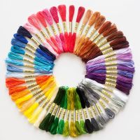 【YD】 8Pcs Multicolor Similar DMC Thread Cotton Sewing Skeins Embroidery Floss Tools Accessories