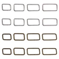 KRABALL 50pcs Rectangle Clasp Hanging Rope Lobster Snap Hook Rotary Set Belt Key Chain Sliding Buckle For Leather Strap Making