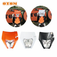 OTOM ไฟหน้ารถจักรยานยนต์ไฟหน้าสำหรับ KTM EXC XCF SXF 150 250 300 E Nduro วิบาก Supermotor ไฟหน้าด้านหน้าโคมไฟหน้ากากแสง