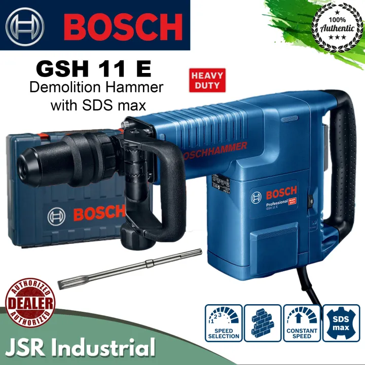 Bosch GSH 11 E Demolition Hammer with SDSmax including Carrying Case