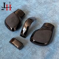 【hot】♧✴✧  Matt With Leather Shift Knob Side Cover DSG Emblem 6 7 R GTI Passat B7 B8 R20 Jetta MK6 GLI