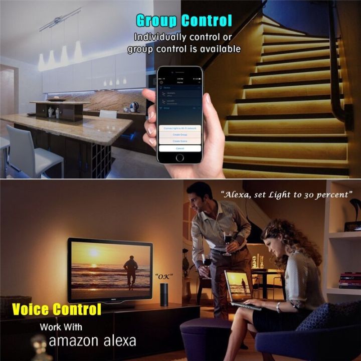 worth-buy-รีโมทควบคุมแอลอีดีไวไฟขนาดเล็ก5-28v-โทรศัพท์-app-amazone-alexa-google-บ้านควบคุมสำหรับแถบเดี่ยวสีแอลอีดี
