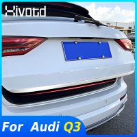 Hivotd For Audi Q3 2023-2019 Rear Tailgate Decoration Trim Trunk Tail Door Strip Protection Stainless Steel Exterior Essories