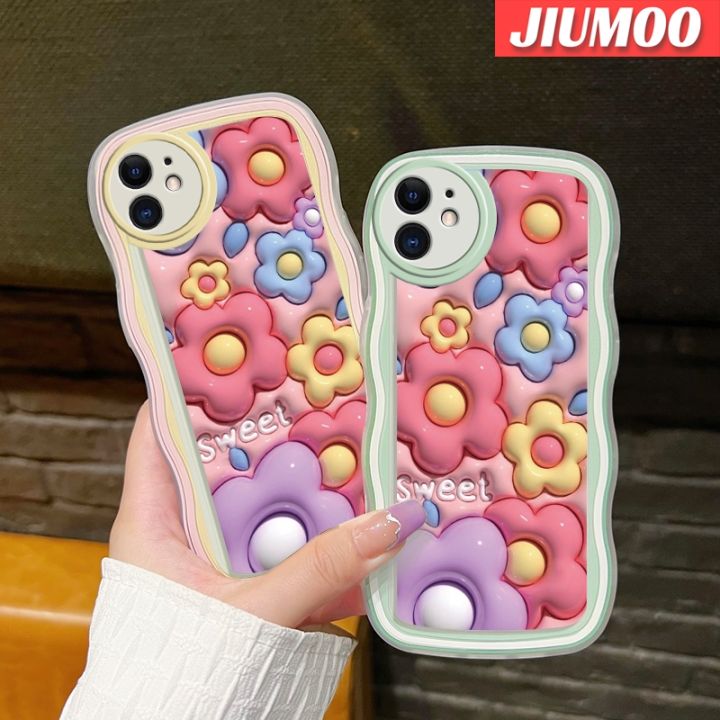 เคส-jiumoo-สำหรับ-oppo-a37-a37f-neo-9เคสลายการ์ตูน3d-ดอกไม้ลูกอมดีไซน์ใหม่ขอบครีมเวฟเดอร์แฟชั่นเรียบง่ายเคสโทรศัพท์แบบใสนุ่มปลอกซิลิโคนกล้องเคสโปร่งใสกันกระแทก