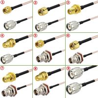 TNC To SMA Male Female Extension RG316 Cable Conncetor RPSMA To TNC Male Crimp for RG316 Pigtai Low Loss RF Brass Fast Delivery