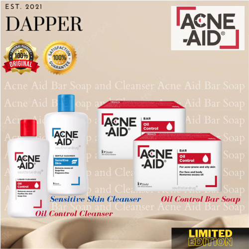 Acne Aid Bar Soap 100 g Acne Aid Oil Control Cleanser 100ml Lazada PH