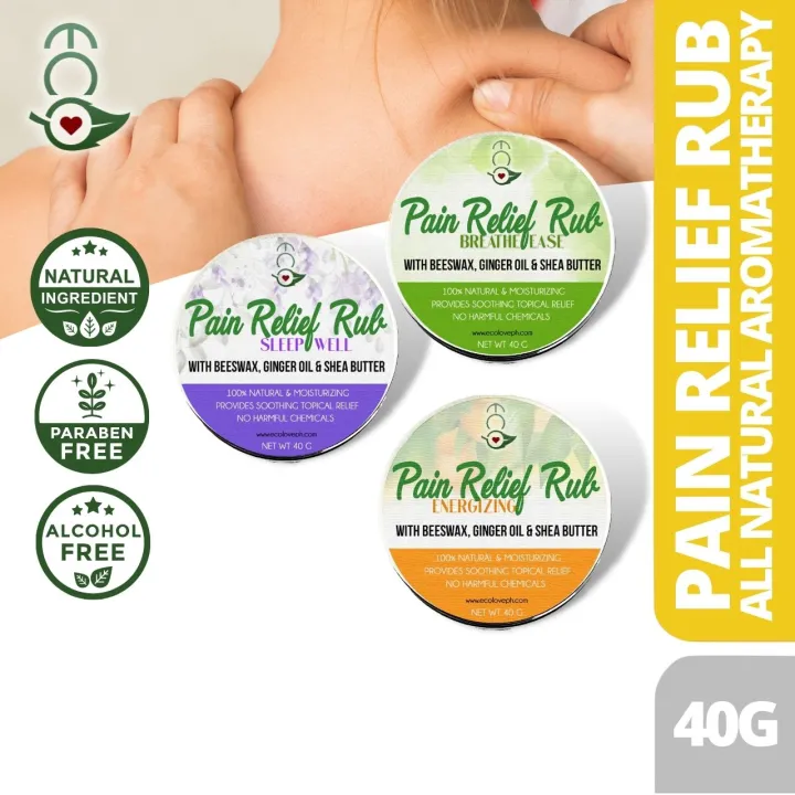 Eco Premium Sleep Well Pain Relief Rub All Natural Organic