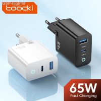 Hjghfhf Toocki 65W เครื่องชาร์จ GaN QC 3.0 USB ประเภท C สำหรับ iPhone 14 13 MacBook