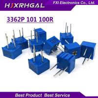 10pcs 3362P-1-101LF 3362P 100 ohm 3362P-1-101 3362P-101 3362 P101 101 Trimpot Trimmer Potentiometer Variable Resistor