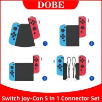 Original DOBE TNS-19021 5 In 1 Connector สำหรับ Nintendo Switch Joy-Con Joypad Grip Switch OLED Joycon ซ้ายขวาขนาดเล็กเกม Handle Controller NS Switch Gamepad เกมอุปกรณ์เสริม5 PCS Connector