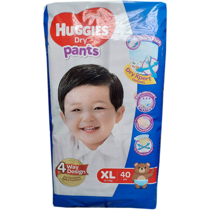 Huggies Dry Pants Diaper XL 40 Pieces Lazada PH