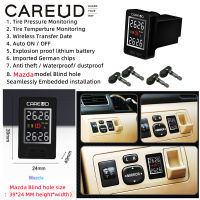 CAREUD U912-TJ ภายใน TPMS รถยนต์ TPMS ระบบตรวจสอบความดันลมยางรถยนต์ Mazda Blind Hole Groove ขนาดความต้องการ 39 * 24 มม. (H * W)