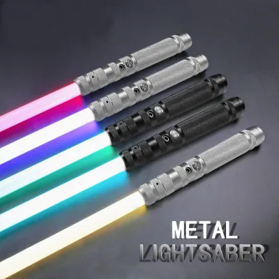 SaberFeast Lightsaber Heavy Dueling Sword Metal Handle Swing Combat FOC Cosplay Gift Kids Luminous Toys Sword