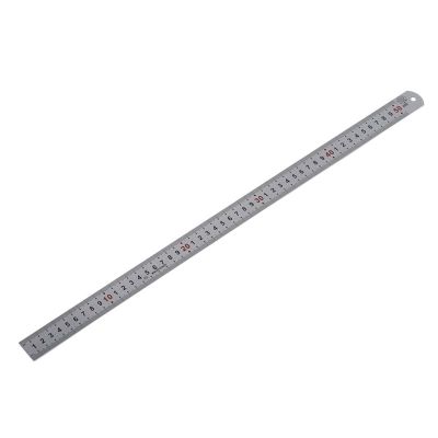 Double Side Scale Stainless Steel Straight Ruler Measuring Tool 50cm