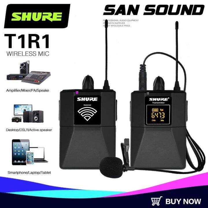 ♂ SHURE T1R1 photo interview wireless microphone SLR DV radio digital