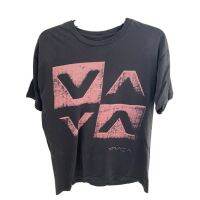 RVCA logo graphic cotton O-neck T-shirt for men