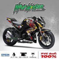 สติ๊กเกอร์แต่งลายรถ Kawasaki Z250, Z300 รอบคัน ลาย มังกร จีน