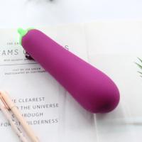 Creative simulation carrot cactus pea eggplant silicone pencil case cartoon shape vegetable pencil case student pencil case