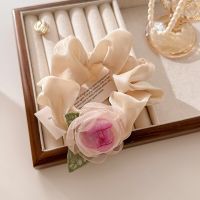 New Fashion Elegant Women Flower Fashion Mesh Rose Flower Hairpin Barrettes Headdress Hair Tie Sweet Grils Hair Clip Accessories Hair AccessoriesTH