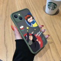 เคสสำหรับ Apple โทรศัพท์ iPhone 15 Plus 15 Pro เคสการ์ตูนเจ้าหญิงน่ารักและแม่มดน่ารักมีน้ำค้างแข็งโปร่งใสขอบนิ่มสำหรับเด็กผู้หญิงเคสป้องกันกล้องคลุมทั้งหมดกันกระแทก